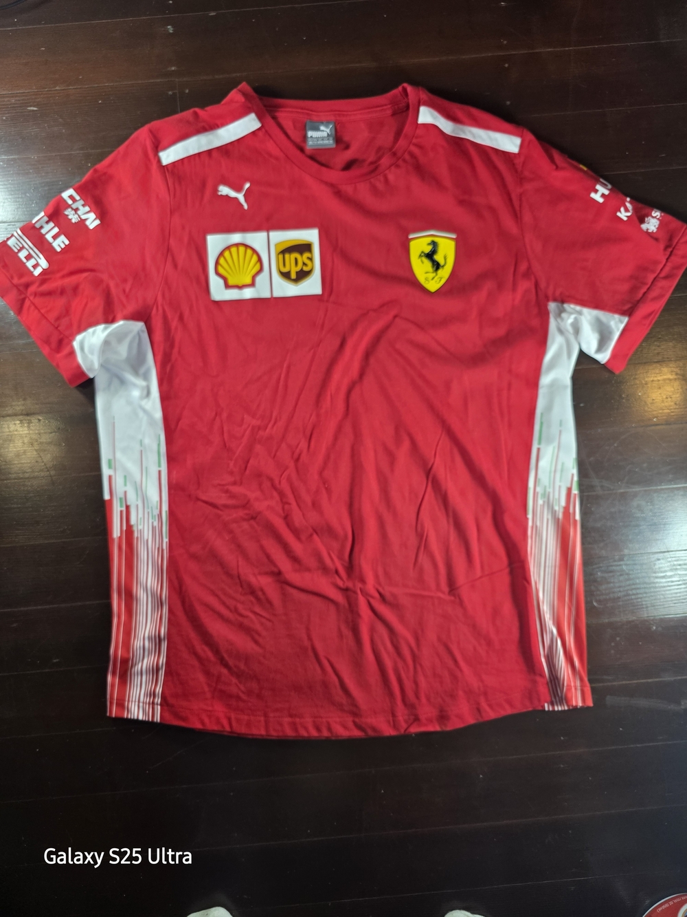 Puma Scuderia Ferrari F1 Team Sponsor Shirt Red XXL 2XL Vettel Era Formula 1